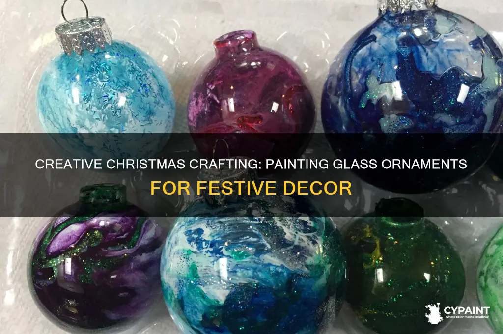 how to paint glass ornaments for christmas