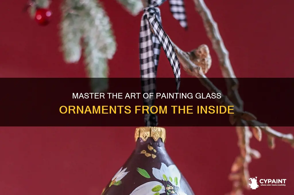 how to paint glass ornaments from the inside