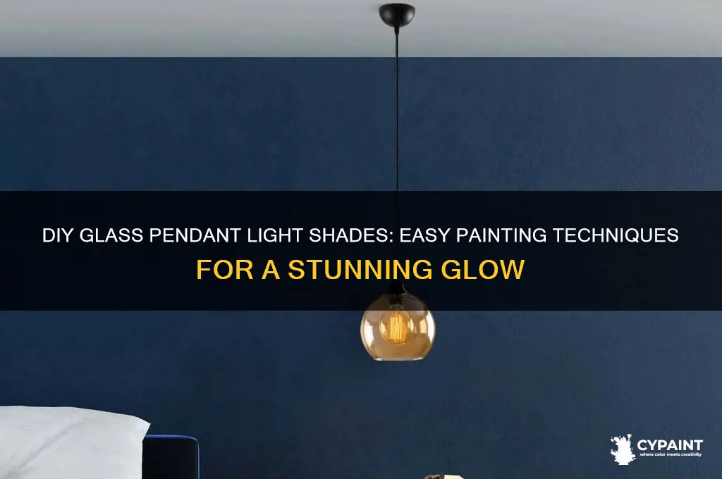 how to paint glass pendant light shades