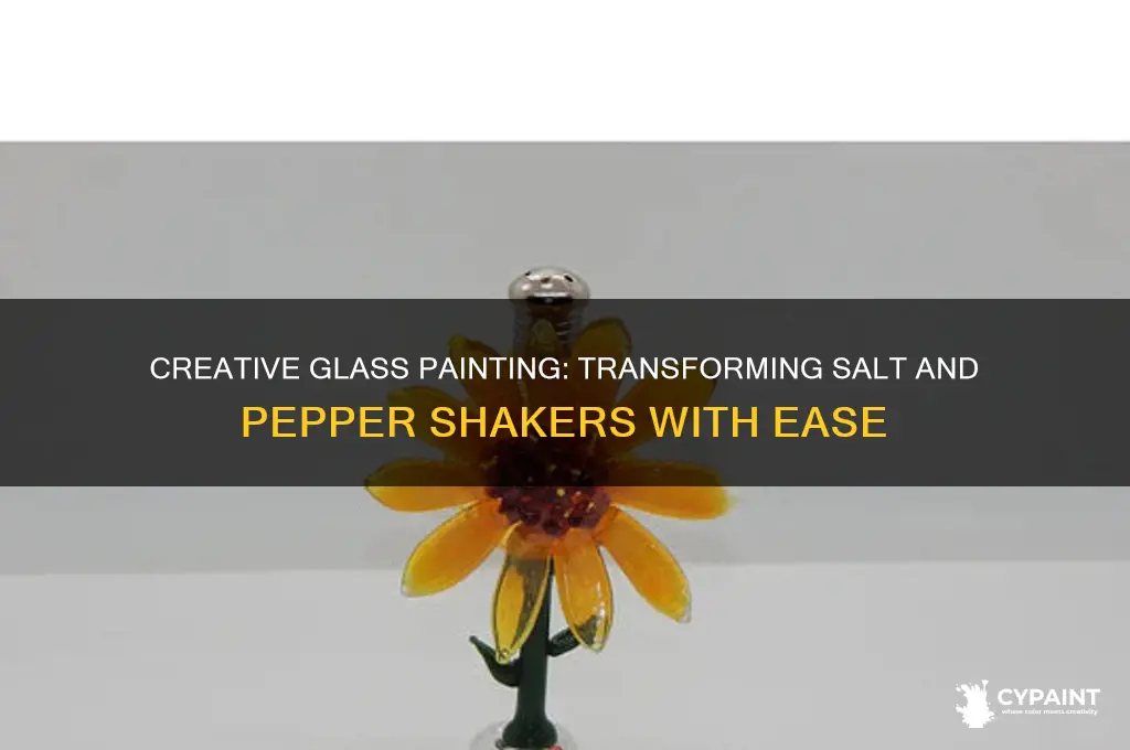 how to paint glass salt and pepper shakers