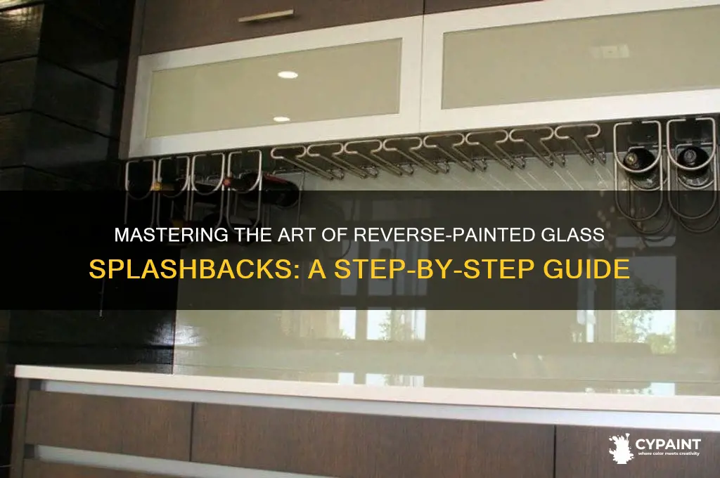 how to paint glass splashback from the back