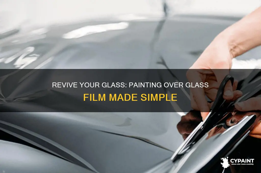 how to paint glass that was covered with glass film