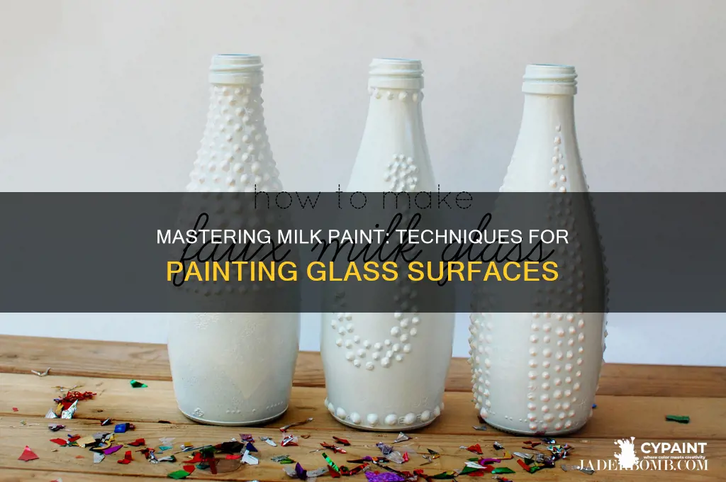 how to paint glass with milk paint