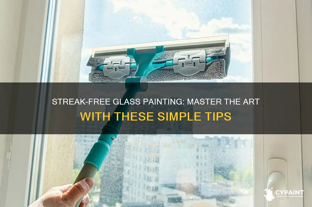 how to paint glass without making streaks