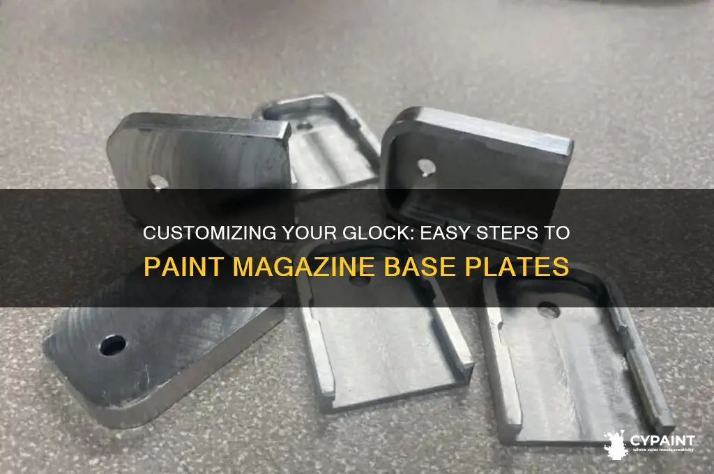 how to paint glock magazine base plate
