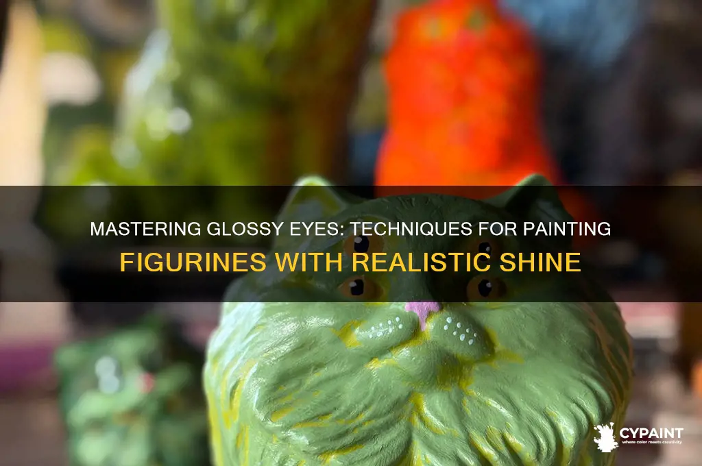 how to paint glossy eyes on a figurine