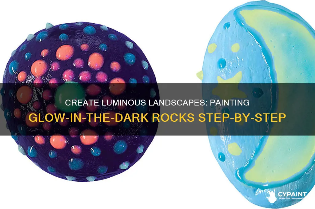 how to paint glow in dark rocks