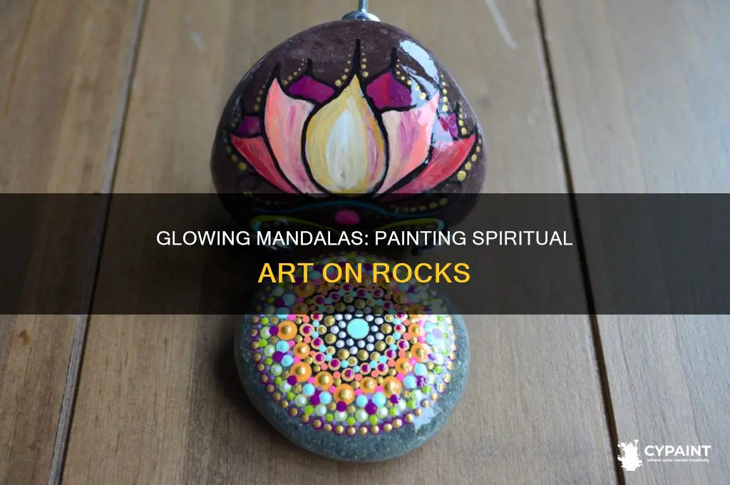 how to paint glow in the dark mandala rocks