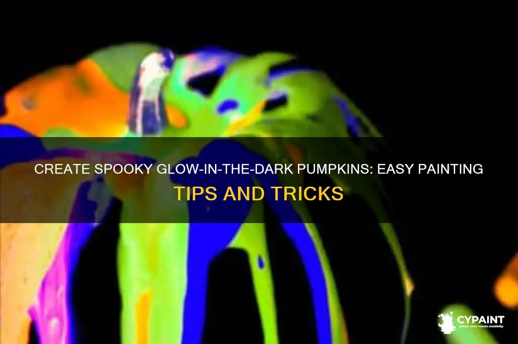 how to paint glow in the dark pumpkins