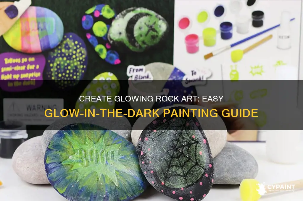 how to paint glow in the dark rocks with paint