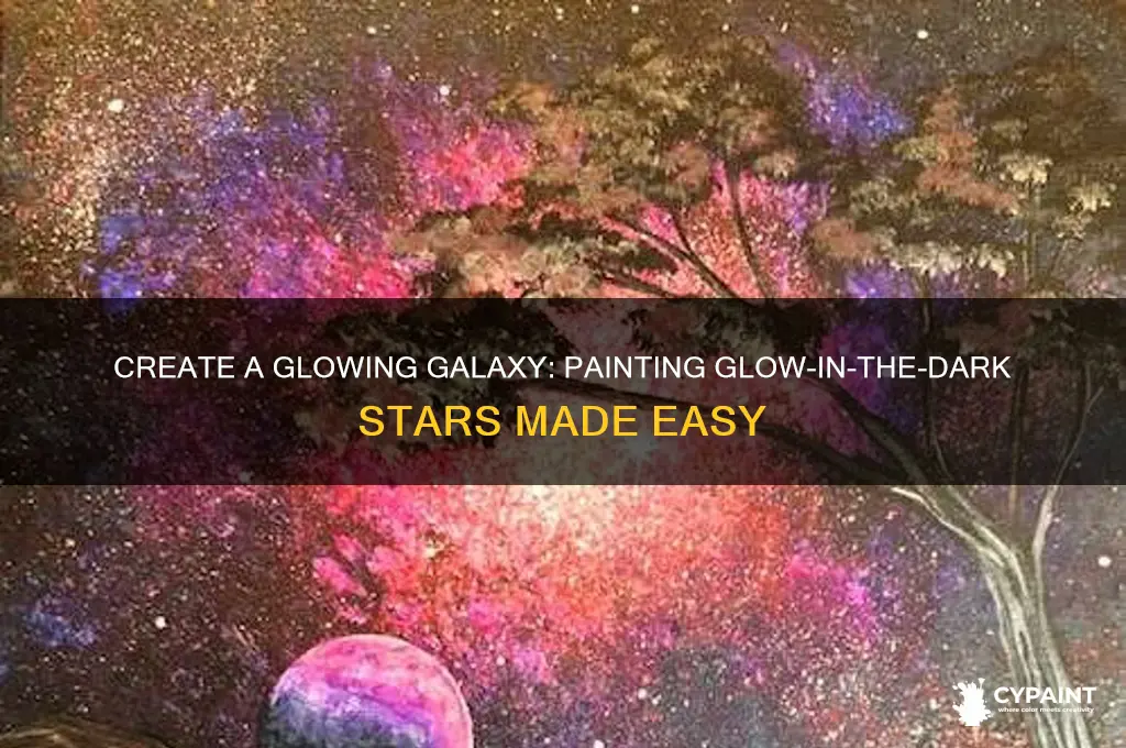 how to paint glow in the dark stars