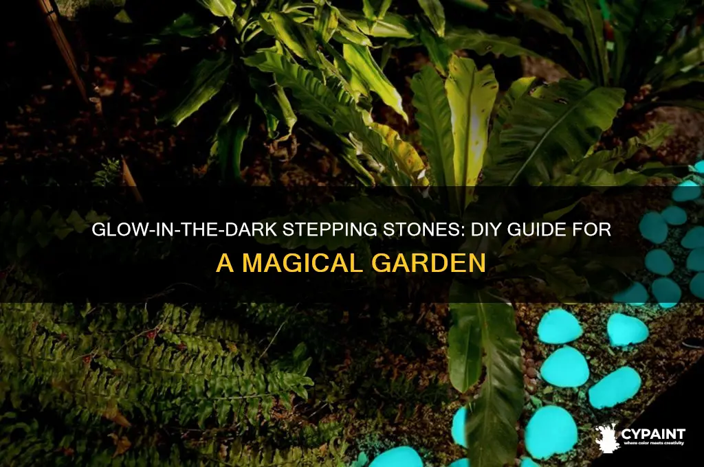 how to paint glow in the dark stepping stones