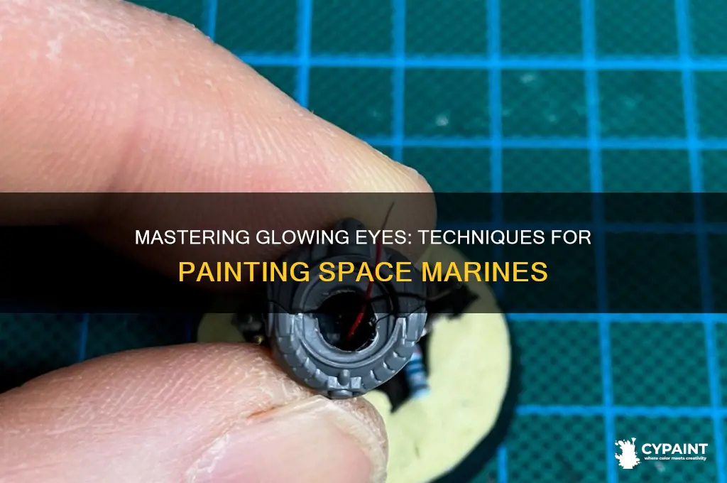 how to paint glowing eyes on space marines