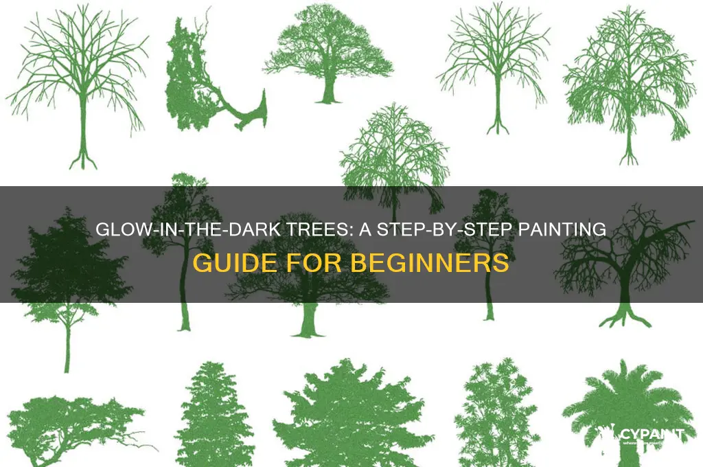 how to paint glw in the dark trees