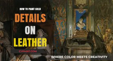 Mastering Metallic Art: Painting Gold Details on Leather Surfaces
