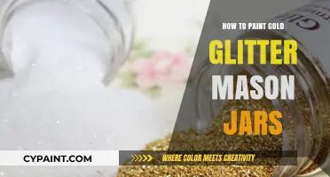 DIY Gold Glitter Mason Jars: Easy Painting Tutorial for Sparkling Decor