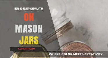 DIY Gold Glitter Mason Jars: Easy Painting Tutorial for Sparkling Decor