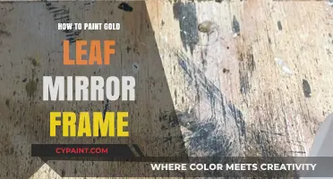 Elegant DIY: Painting a Gold Leaf Mirror Frame Step-by-Step