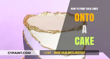 Elegant Edible Art: Mastering the Technique of Painting Gold Lines on Cakes
