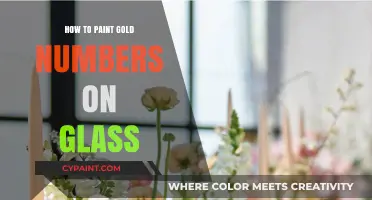 Elegant Gold Number Painting: A Step-by-Step Guide for Glass Surfaces
