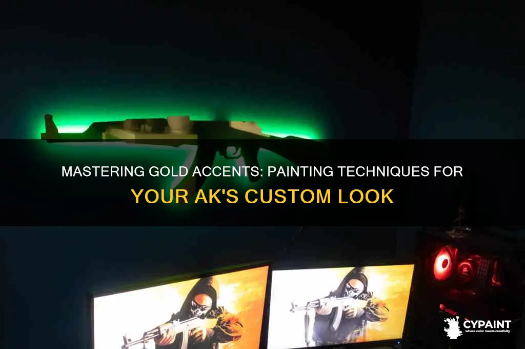 how to paint gold on your ak