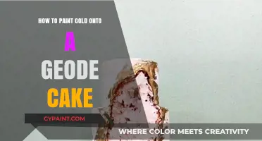 Gilded Geode Cake: Mastering the Art of Painting Edible Gold