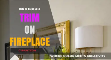 Elegant Gold Trim: Step-by-Step Guide to Painting Your Fireplace