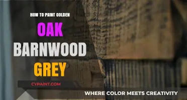 Transforming Golden Oak Barnwood: A Step-by-Step Guide to Painting Grey