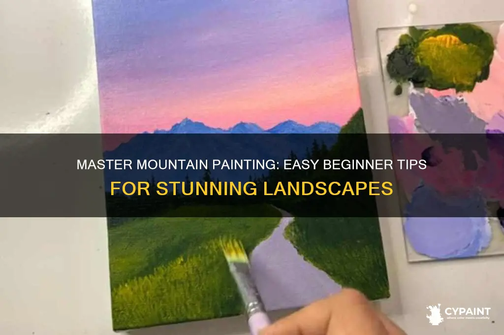 how to paint gorgeous mountains for beginners