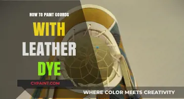 Creative Gourd Painting: Using Leather Dye for Unique Artistic Designs