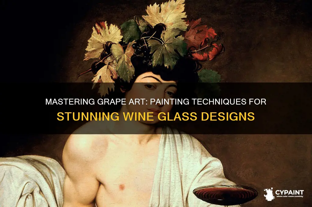 how to paint grapes on a wine glass