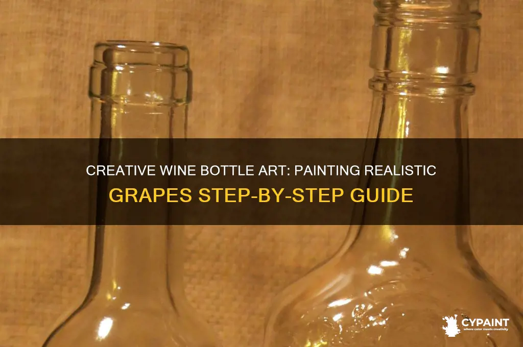 how to paint grapes on wine bottle