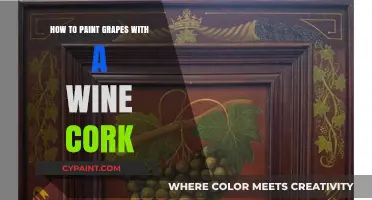 Creative Cork Art: Painting Realistic Grapes with a Wine Cork