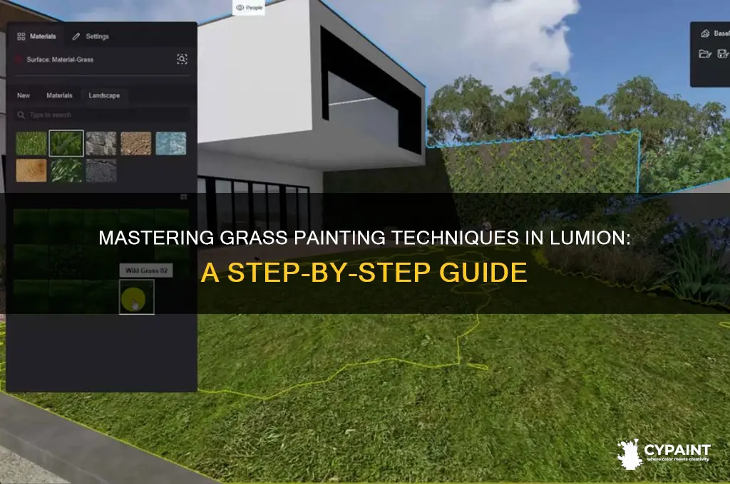 how to paint grass on imported lumion