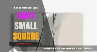 Painting Gray Over Gray: Tips for Small Square Surfaces