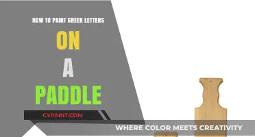 Mastering Greek Letter Painting: A Step-by-Step Guide for Paddle Art