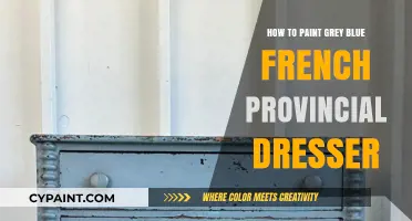 Elegant Grey-Blue French Provincial Dresser Painting Tutorial: Step-by-Step Guide