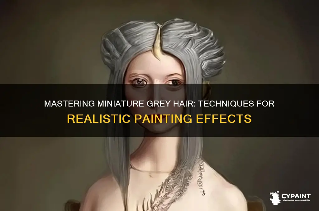 how to paint grey hair on miniatures