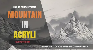 Mastering Acrylic Greyscale: Painting Majestic Mountain Landscapes Step-by-Step