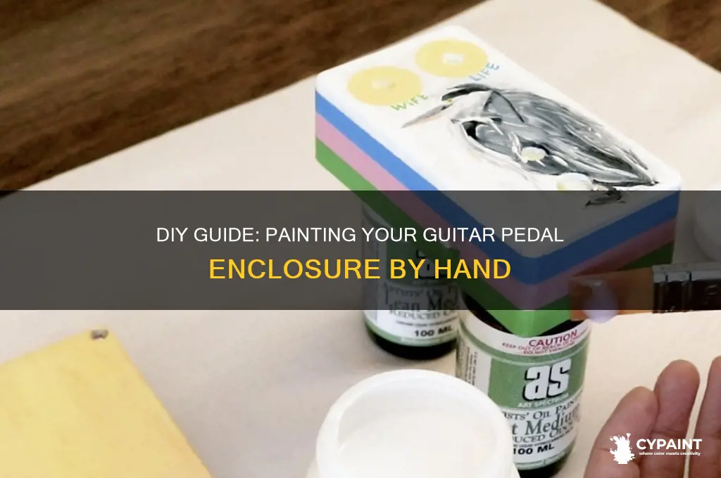 how to paint guitar pedal enclosure hand