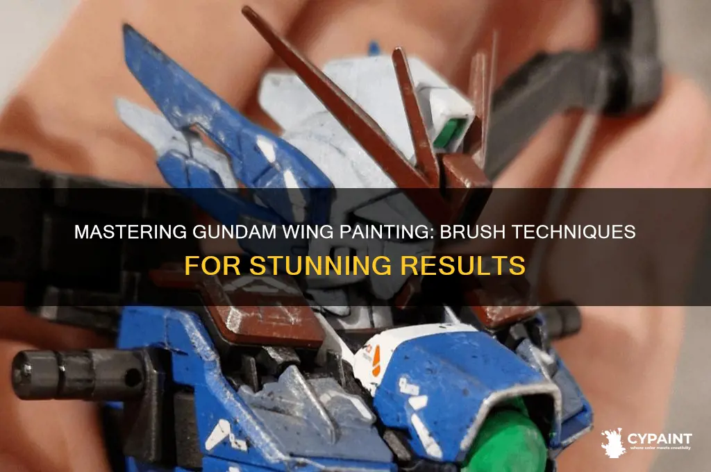 how to paint gundam wing without airbrush