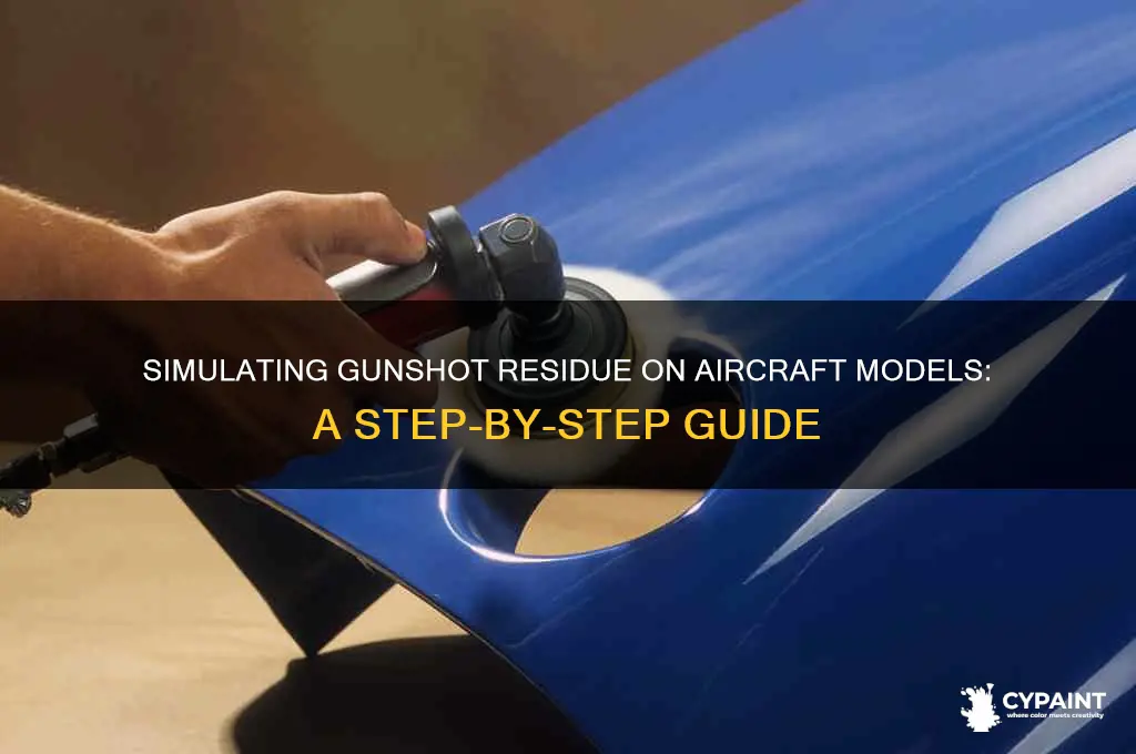 how to paint gunshot residue on a aircraft model