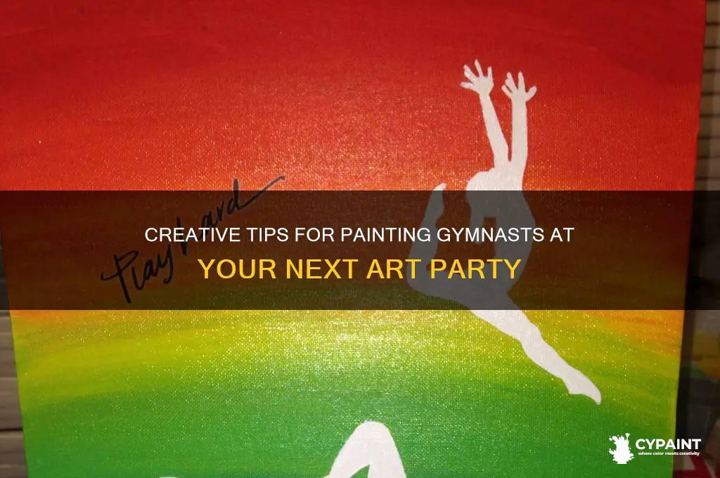 how to paint gymnast for art party
