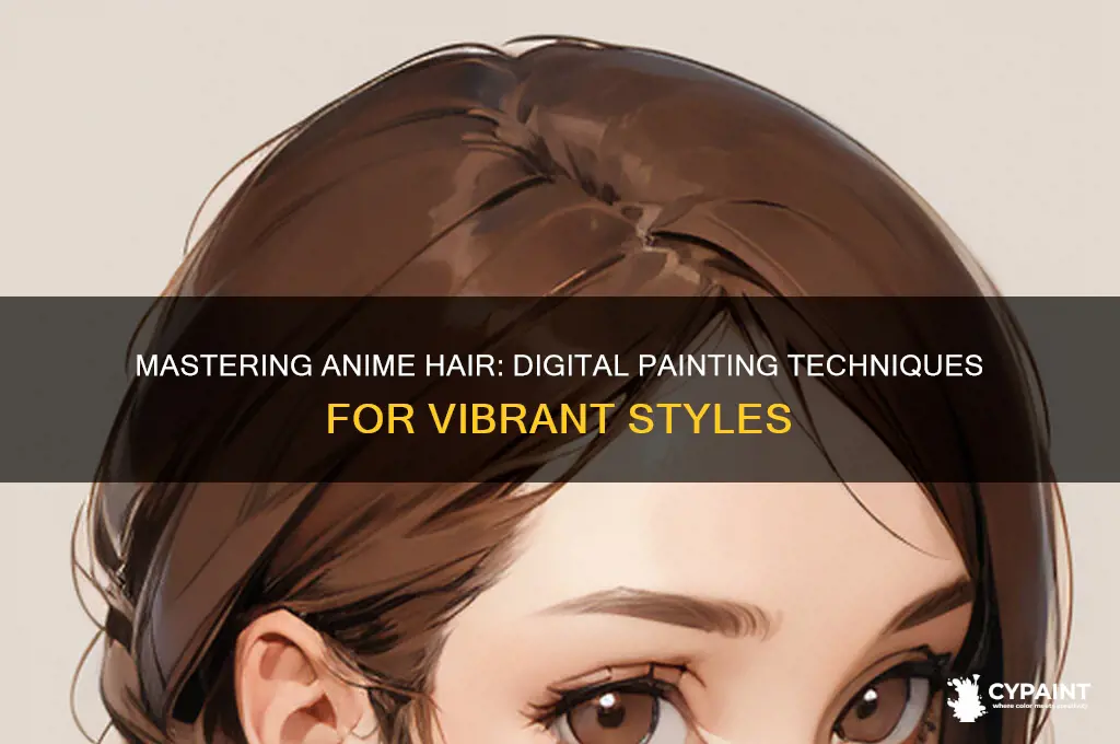 how to paint hair digital art anime