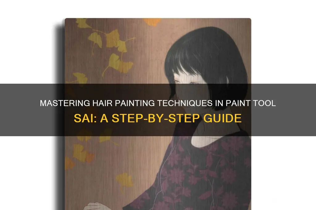 how to paint hair in paint tool sai
