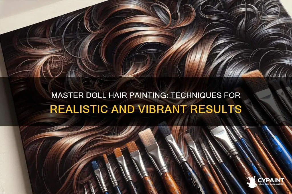how to paint hair of a doll