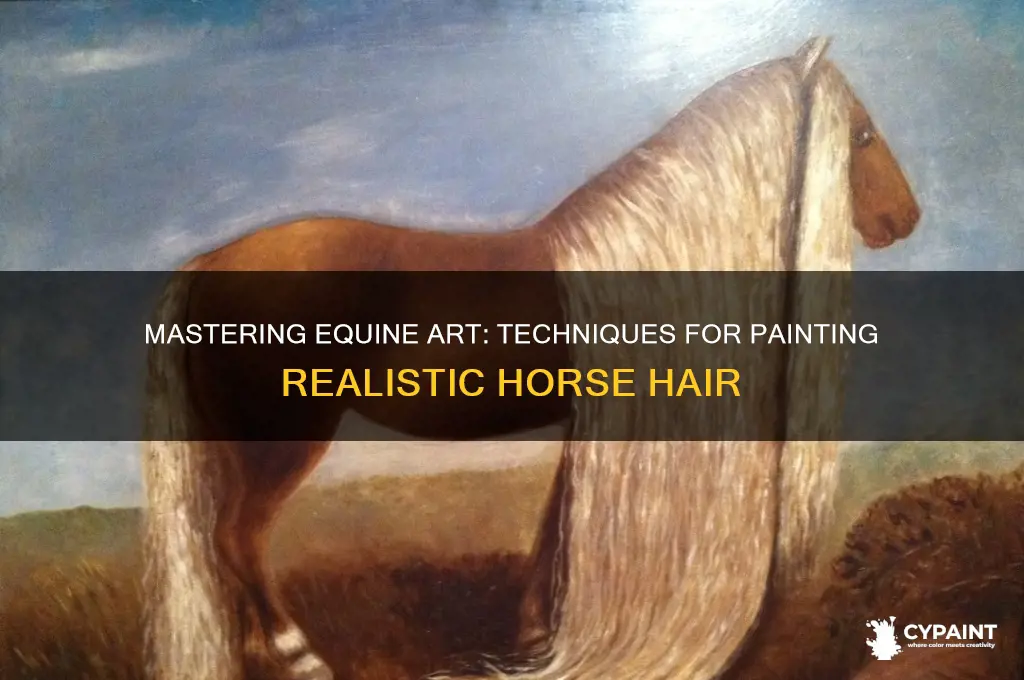 how to paint hair on a horse