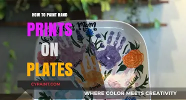 Creative Hand Print Plate Painting: Easy DIY Guide for Beginners