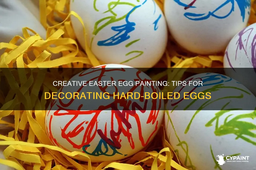 how to paint hard boiled eggs for easter