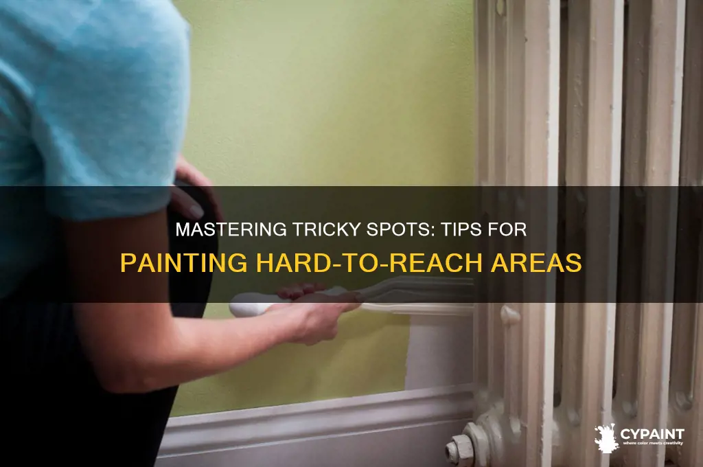 how to paint hard to reach area